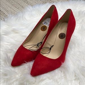 Red Suede 3in Heel  size 8